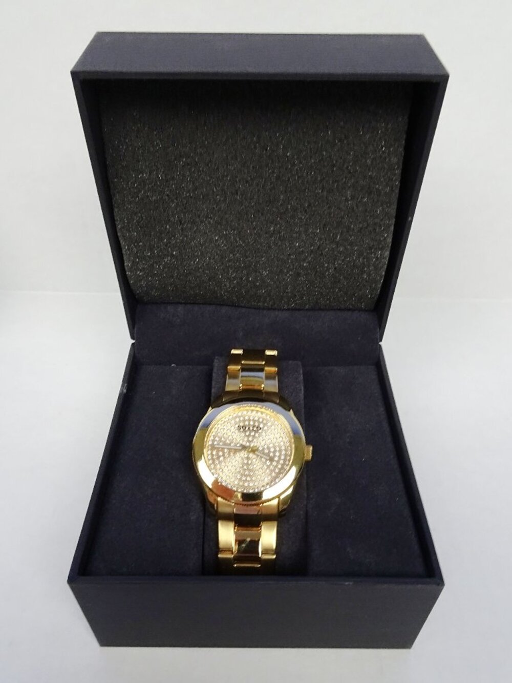 SO&CO New York Madison 5067 Watch 38mm Gold Crystal Filled Womens Water Resistan
